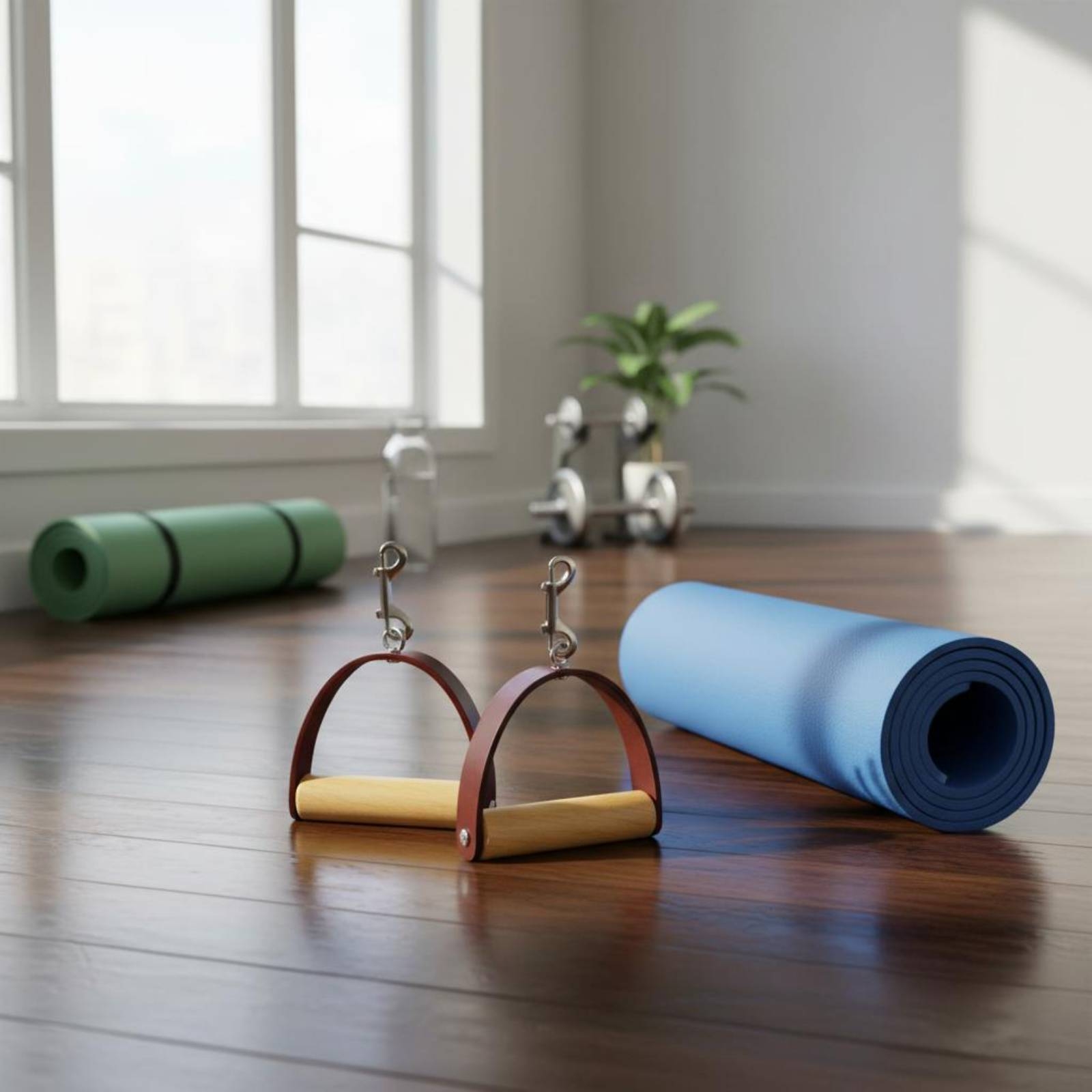 2Pcs/Set Pilates Leather Handl - Pilates & Yoga Vida 评论和价格